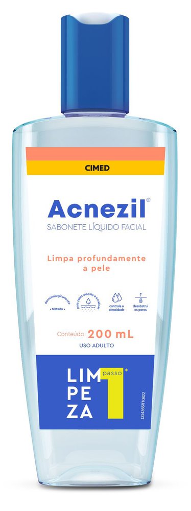 Sabonete Líquido Facial Antisséptico Acnezil 200ml