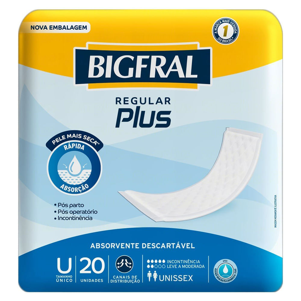 Fralda Geriátrica Bigfral Regular Plus