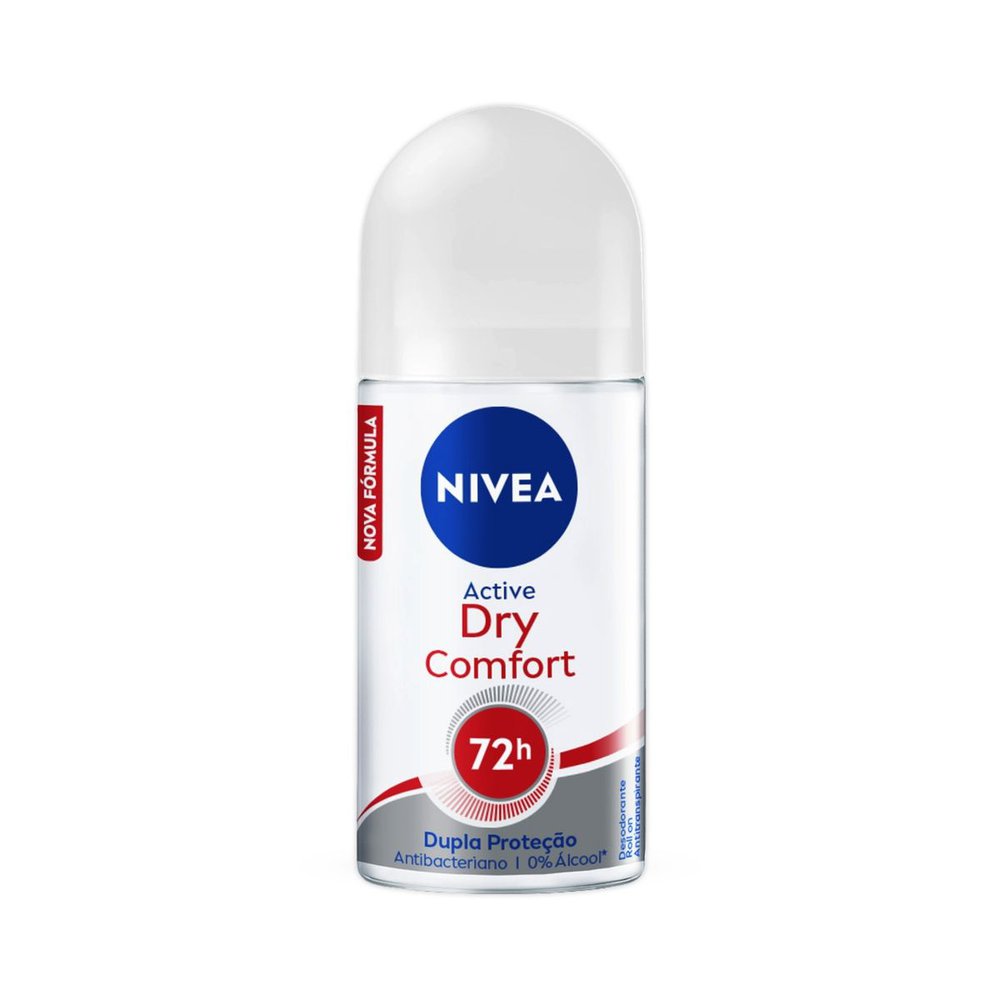 Desodorante Nivea Feminino Dry Comfort Roll-on 50ml - Promofarma