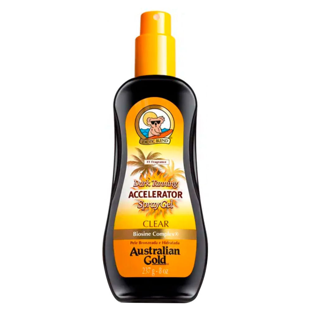 Bronzeador australian gold accelerator clear spray 125g farmadelivery